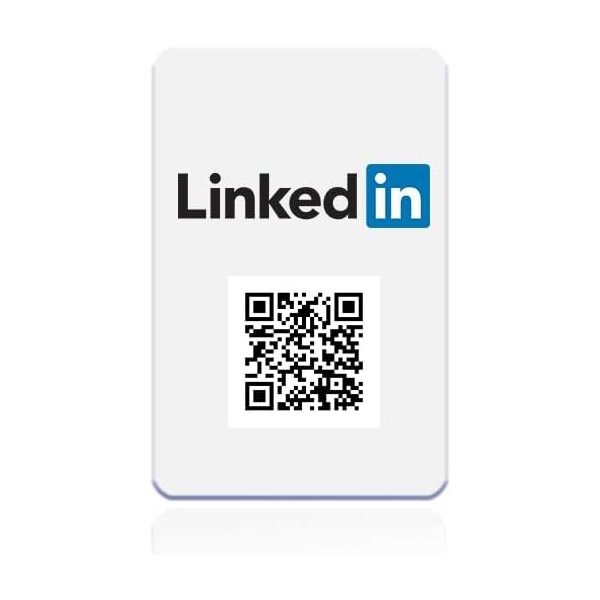 SmartCard Like &Follower Card pvc NFC & QrCode per aumentare mi piace alla tua pagina Social (LINKEDIN)